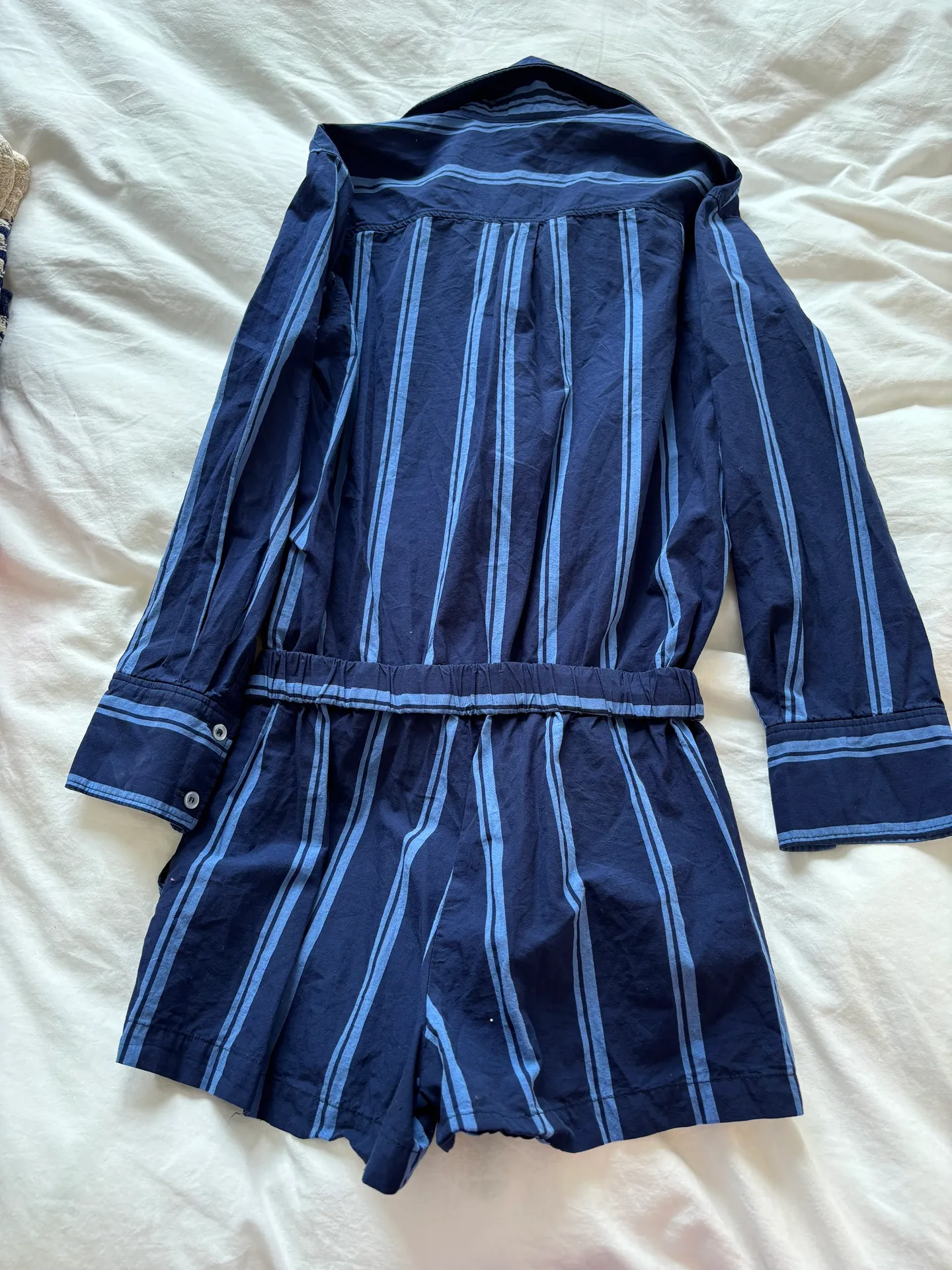 Blue Striped  Romper - Image 2