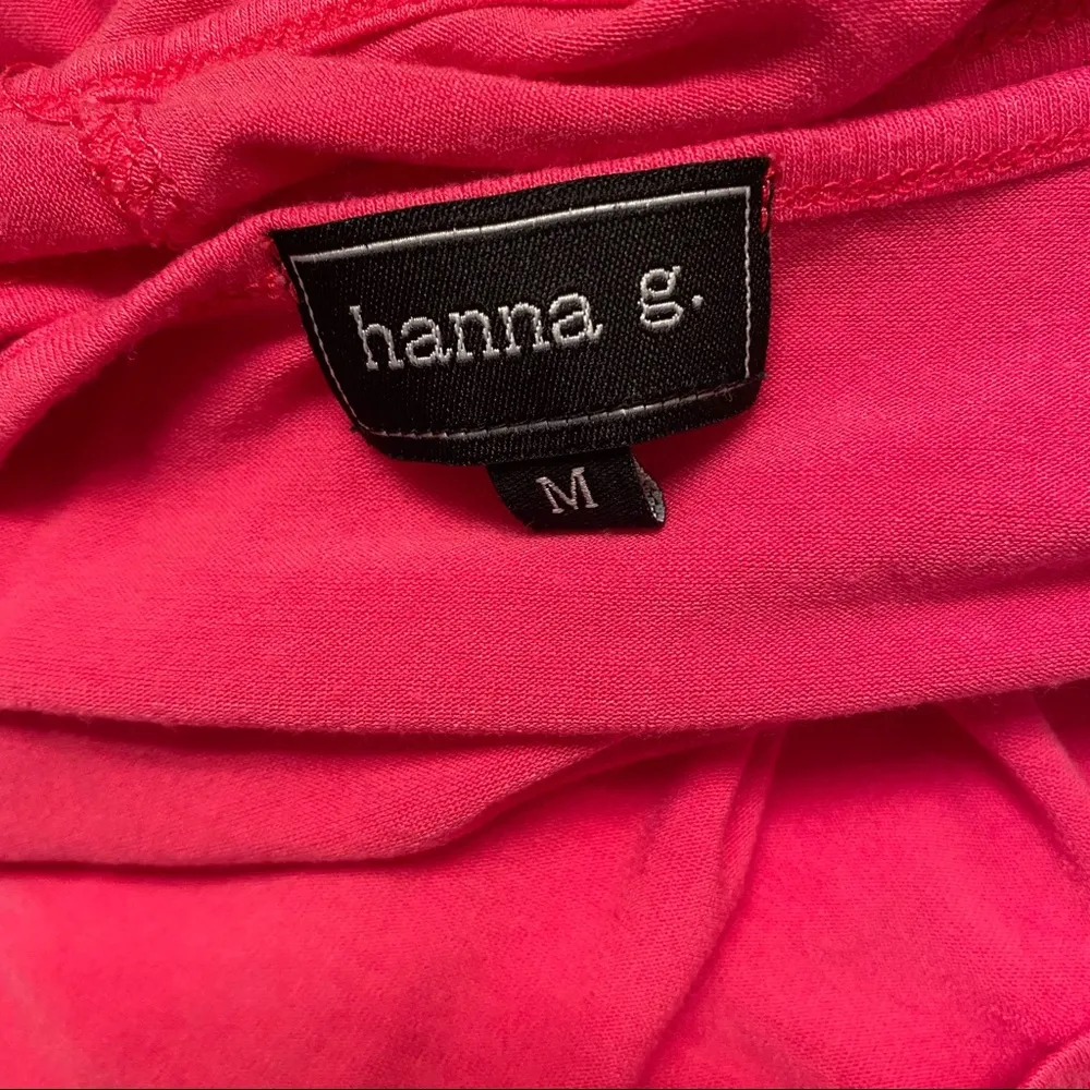 Hanna g|| Pink sleeveless long tunic top with design on shoulder and bottom Size M - Image 7