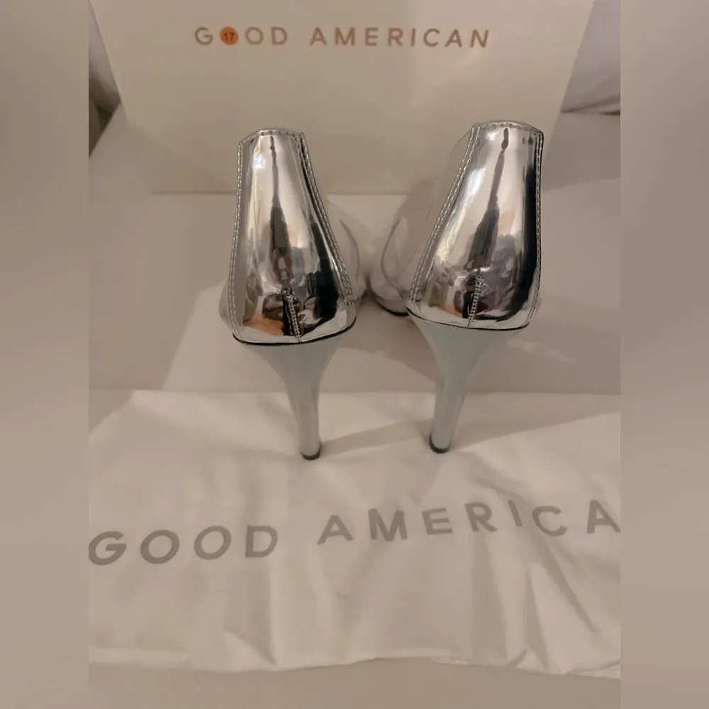 NIB Good American Clear Cinderella Heels Pumps 7.5 Box,Dust Bags Included - Image 10