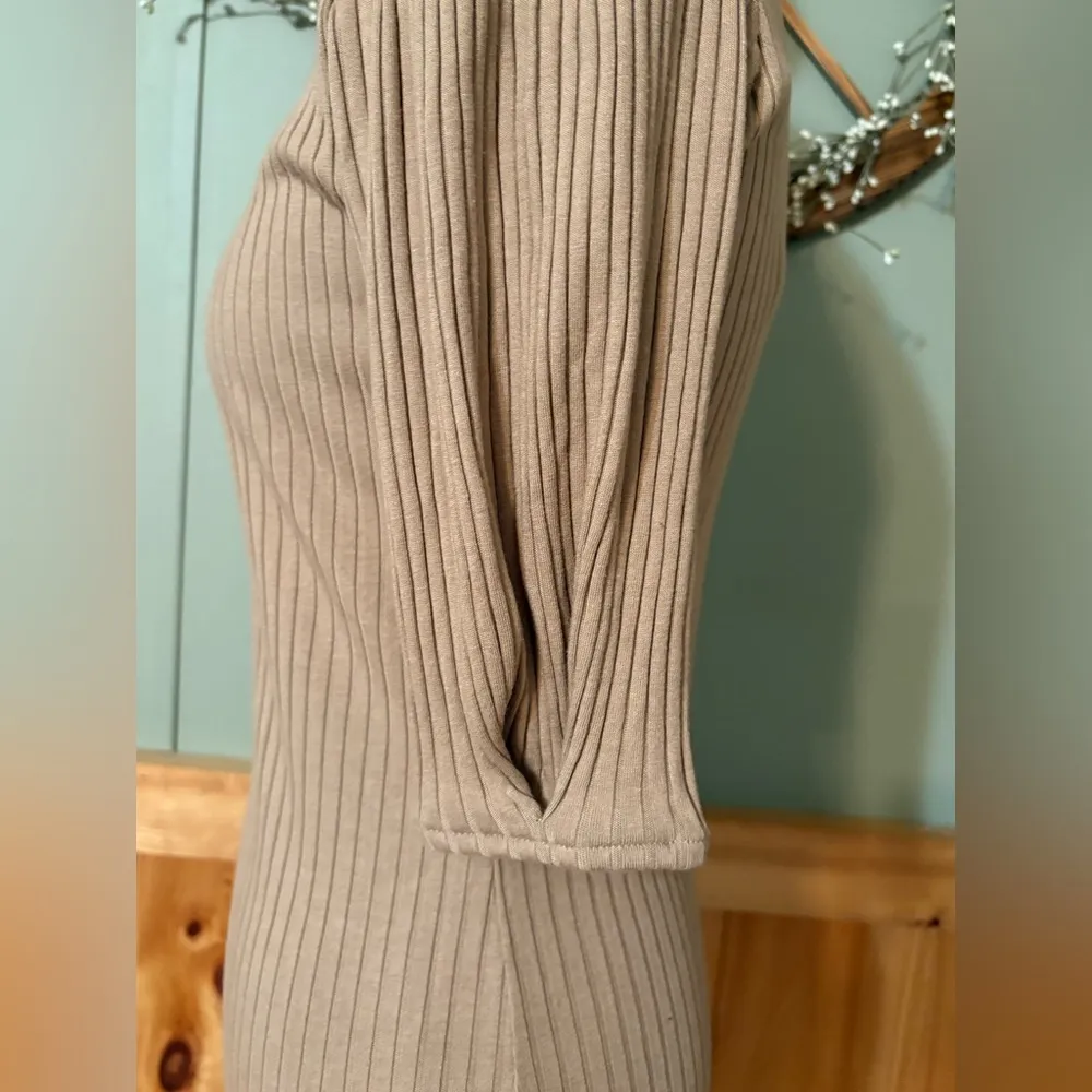 Zara ribbed cotton dress NWT size Large - Image 4