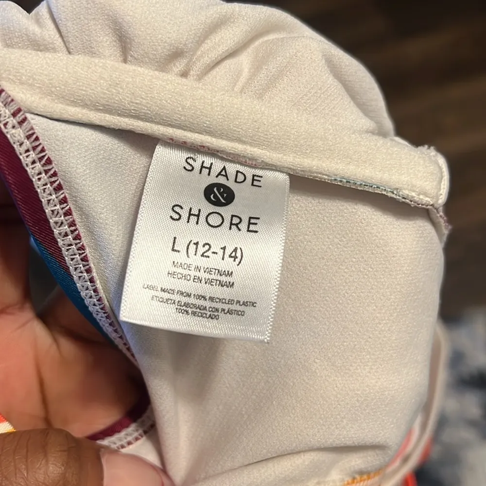 Shade & Shore Women's One Shoulder Cut Out One Piece Swimsuit Abstract - Image 11