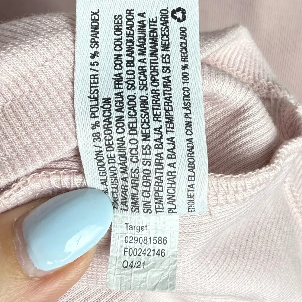 The Nines By Hatch Women’s Fitted Ribbed Maternity Bodycon Shift Dress Pink XS - Image 4