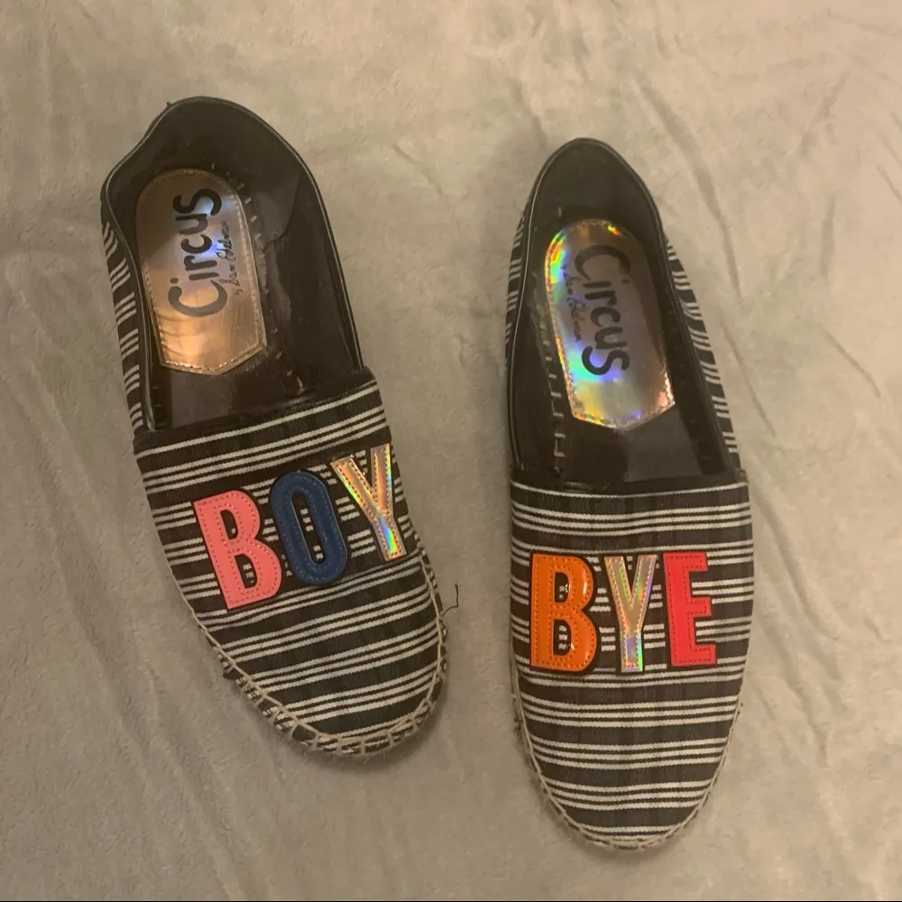 Circus By Sam Edelman Leni Boy Bye Navy Striped Espadrille Flat Size 8.5 - Image 3