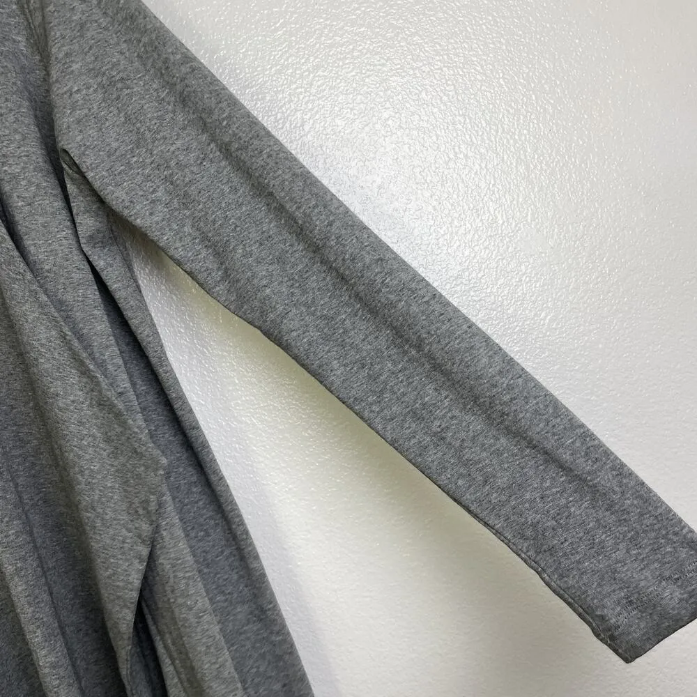 Indigenous Cardigan Womens XS Gray Organic Cotton Open Front Fair Trade Sweater - Image 5