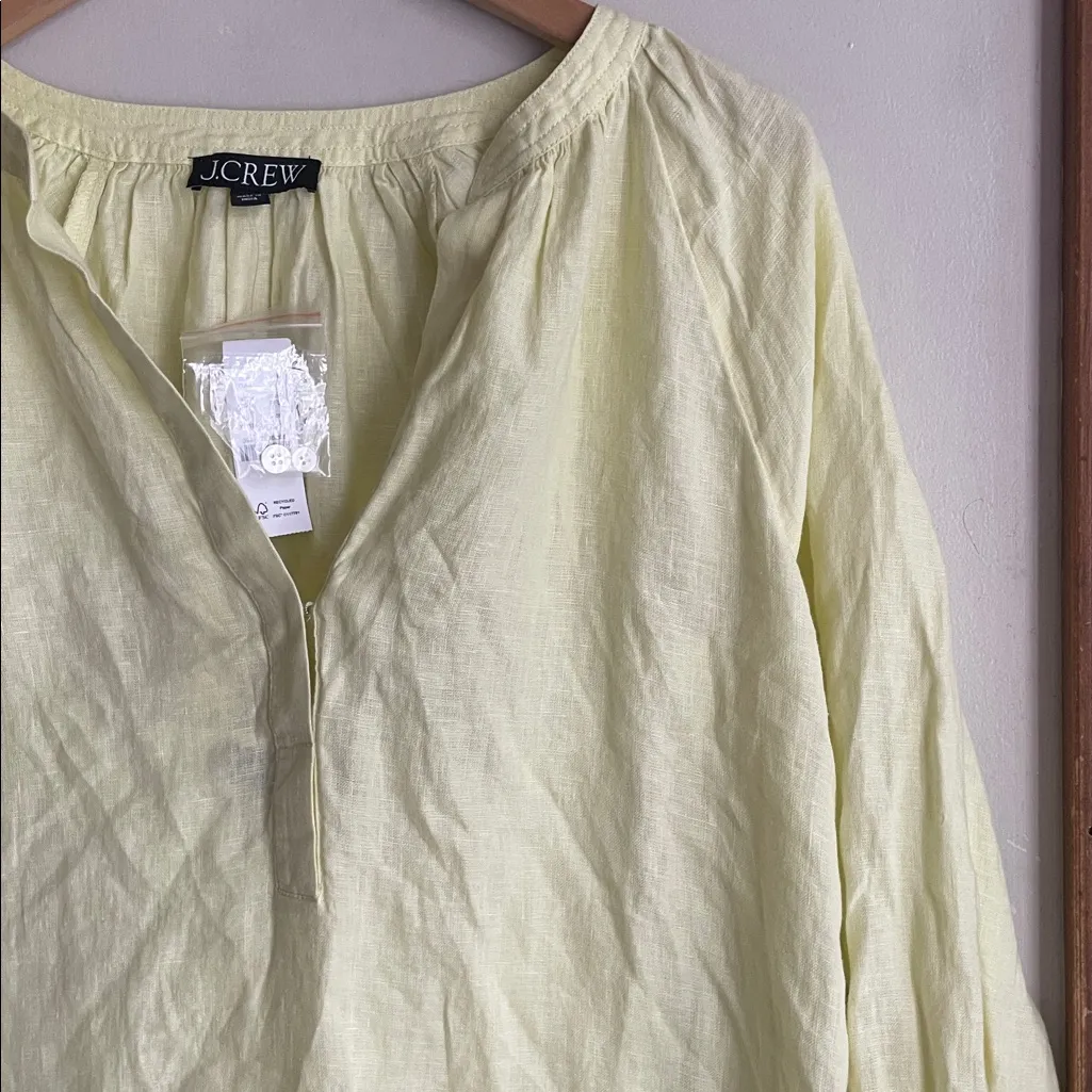 J.Crew Cabana Linen Midi Dress in Yellow - Image 5