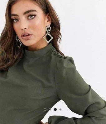 HIGH NECK MINI DRESS - Image 2