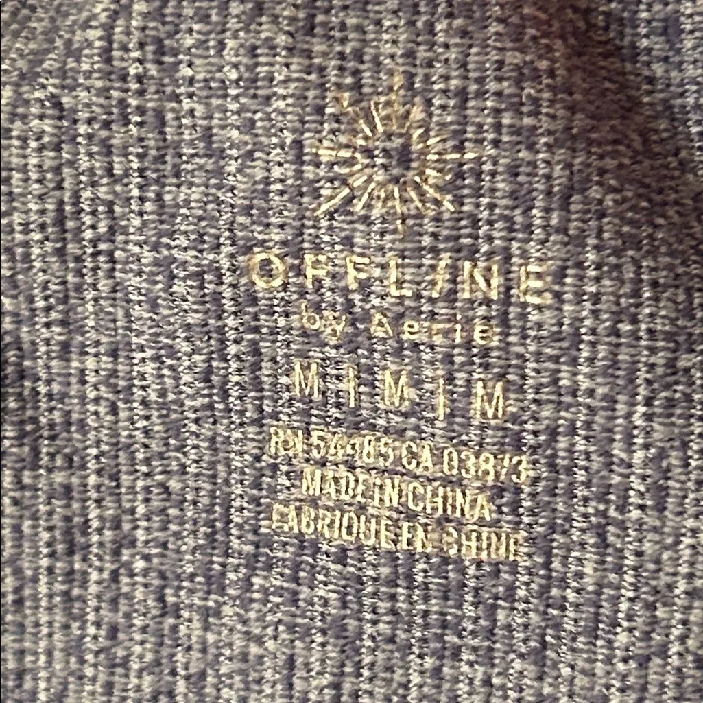 Aerie Offline Navy Blue Workout Top - Image 3