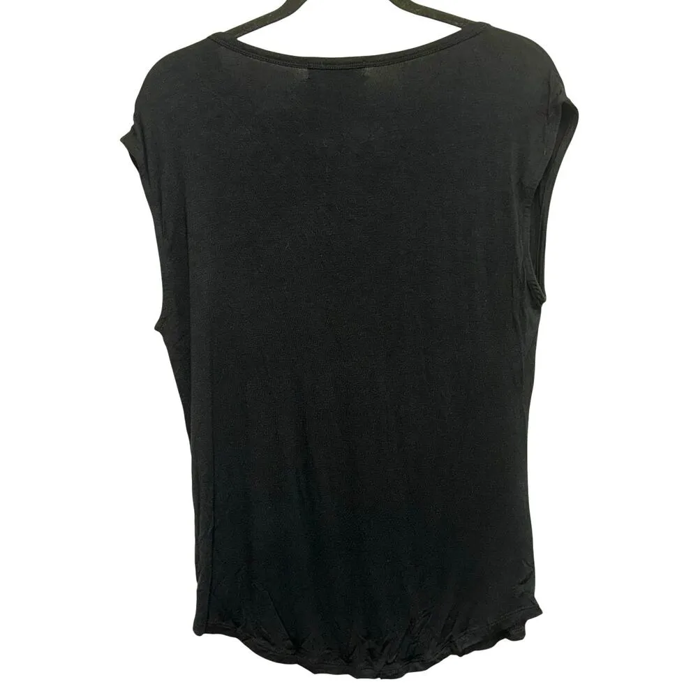 Rock & Roll Cowgirl Land of the Free Graphic Tee S Black - Image 2