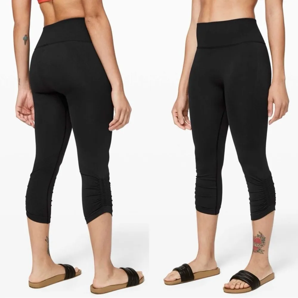 NWT Lululemon Black Ebb to Street Crop 21” in Size 10 - Image 9