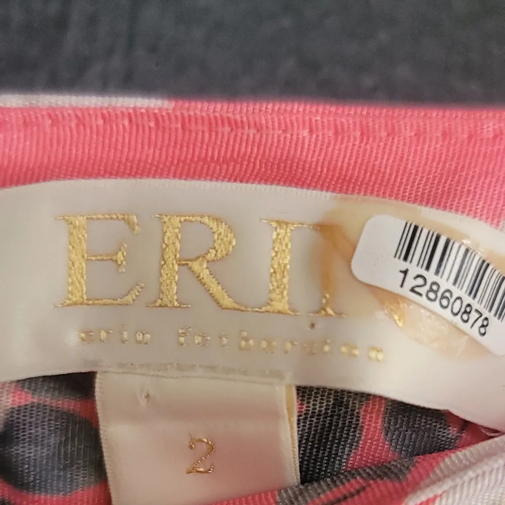 ERIN Fetherston RTR $275 Hibiscus Pink Jacquard Floral Skirt 2 - Image 4