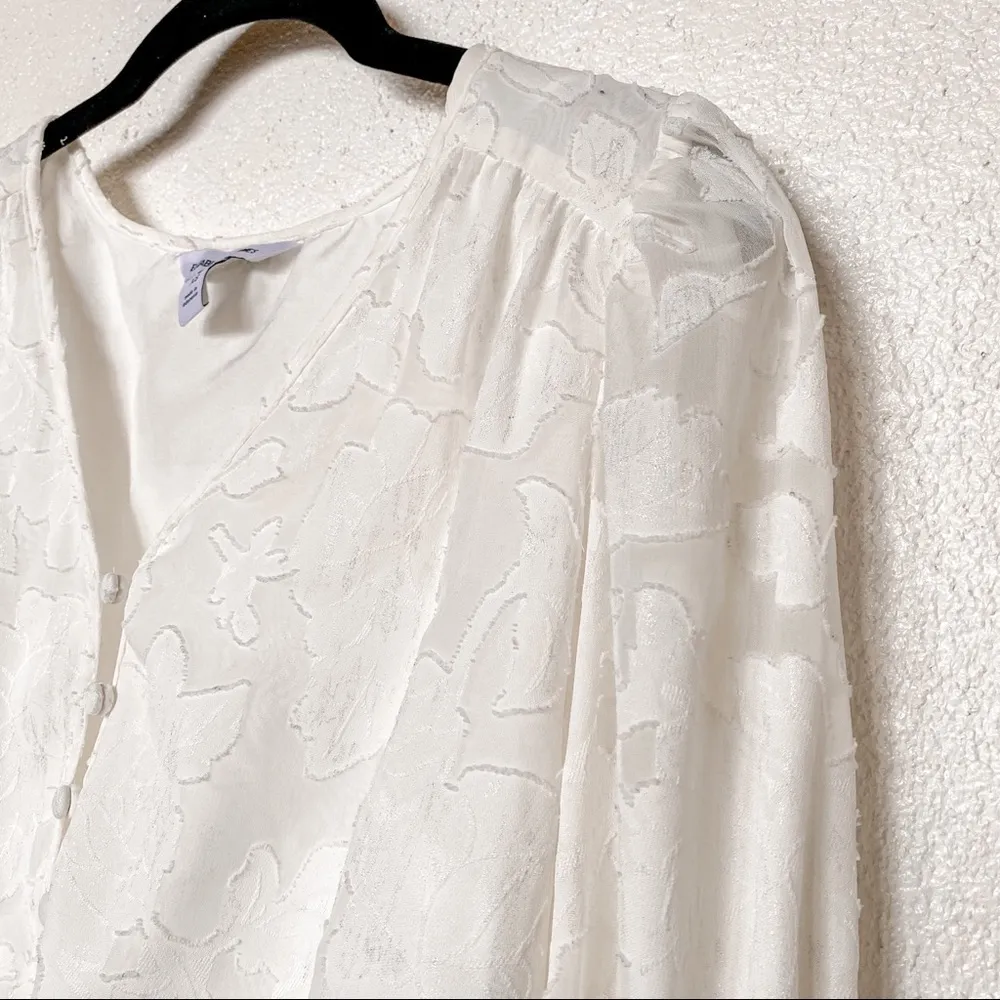 Elizabeth and James Peplum Top Marshmallow Size XS - Image 4