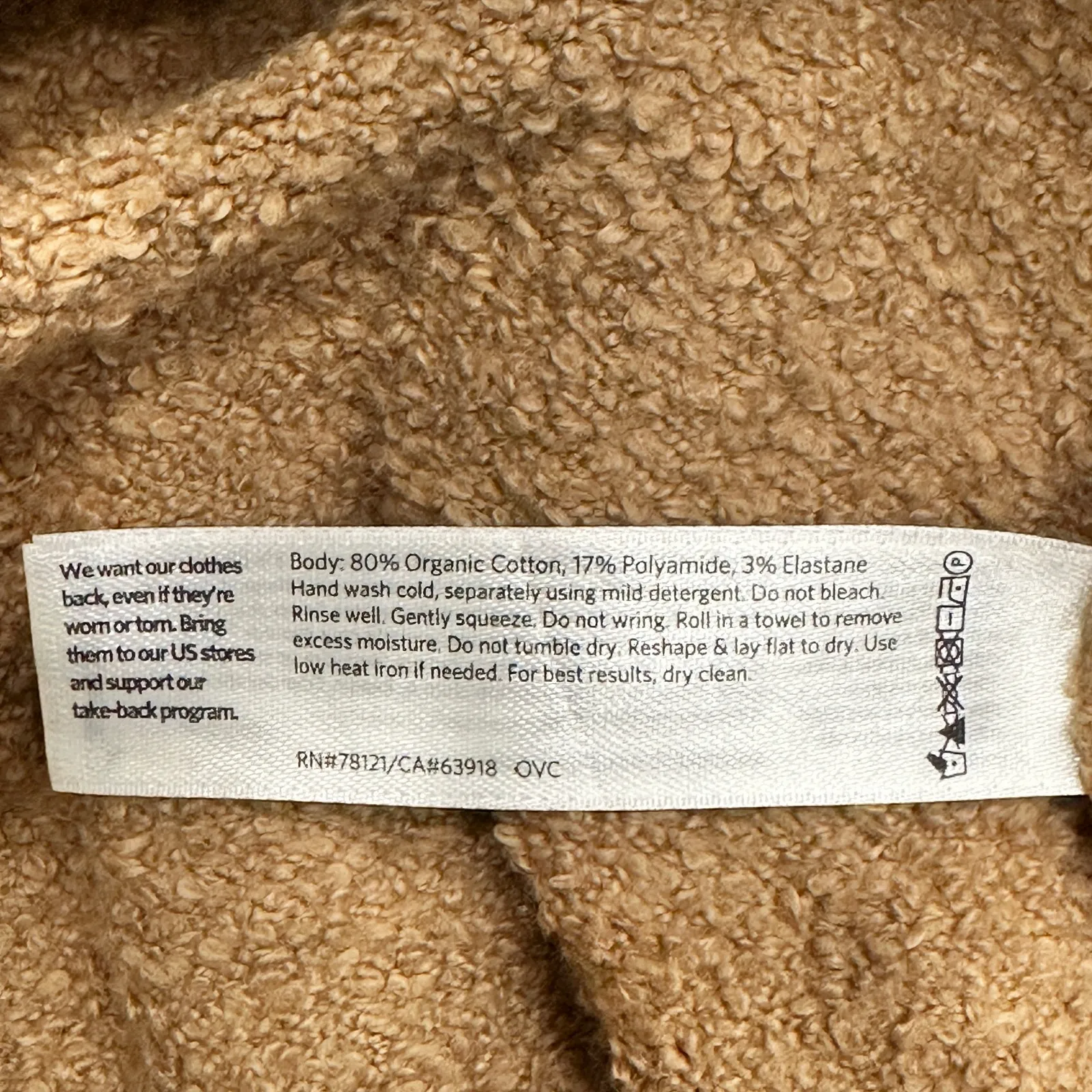 Eileen Fisher Tan Organic Cotton Boucle Long Cardigan Coastal Cozycore Fall Work - Image 7