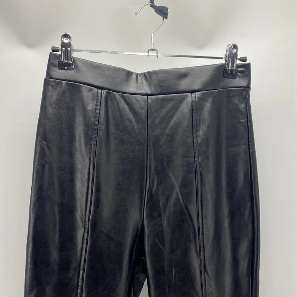 Wild Fable faux leather vegan high waisted Bellbottom black pant Gypsy western - Image 3
