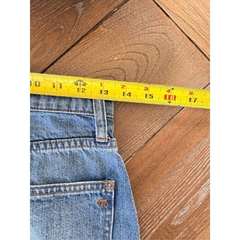 Madewell Rigid Denim A-Line Mini Skirt in Leandra Wash Womens Size 26 - Image 6