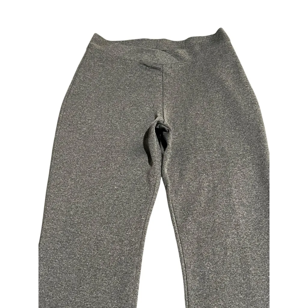 Poetery Flared Leggings Womens Size Medium Gray Heathered Stretch Yoga Pants - Image 2