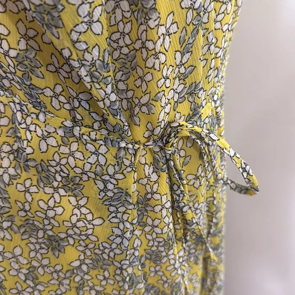 Who What Wear NWT Yellow floral Maxi Dress Women plus Size XXL waist tie - Image 9