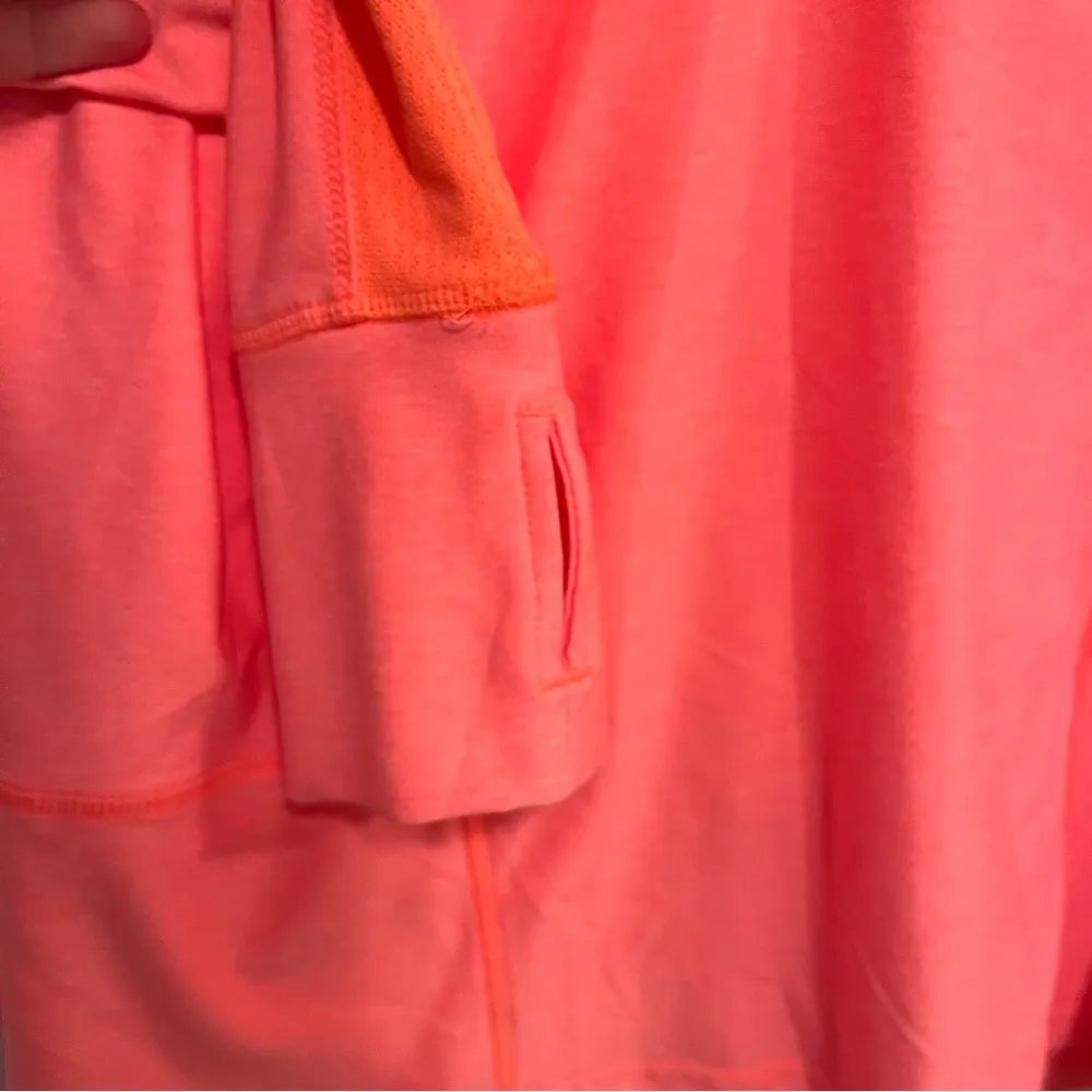 Champion Neon Pink Quarter Zip Athlesiure Pullover - Image 4