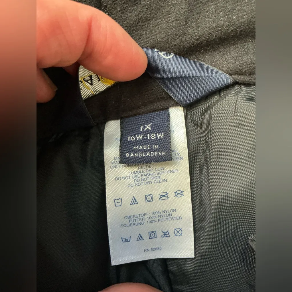 LANDS END squall snow / ski pants ☃️❄️ Black Size 1X - Image 2