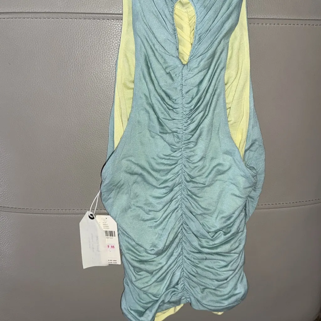 Anthropologie Pilcro NWT Ruched Reversible Tank Top Light Sky‎ Blue XS - Image 9