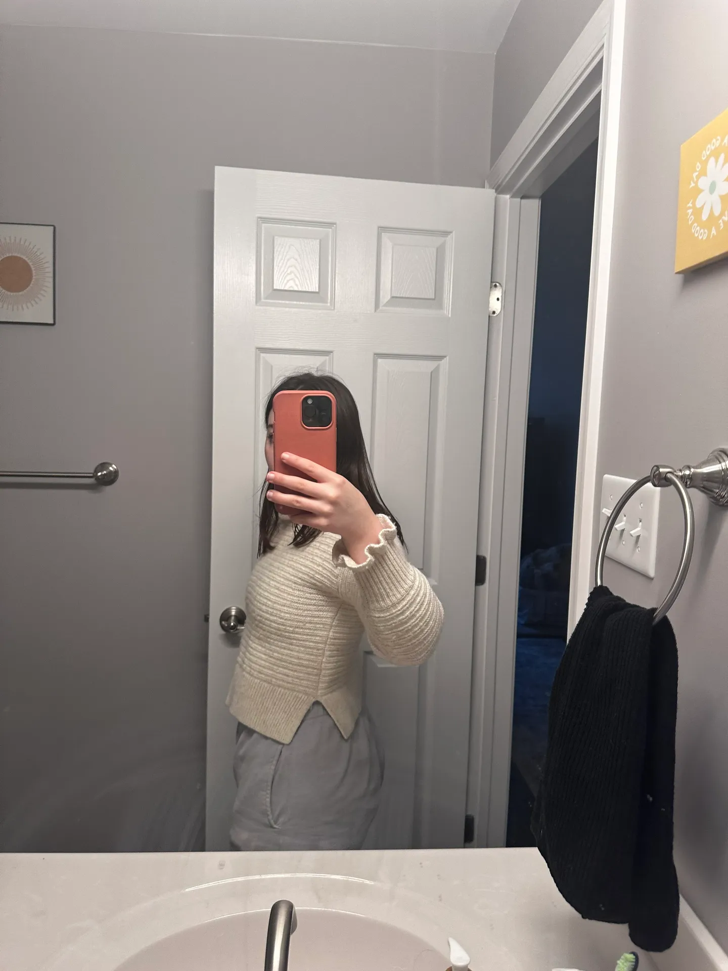 Madewell cropped cream sweater - Image 7