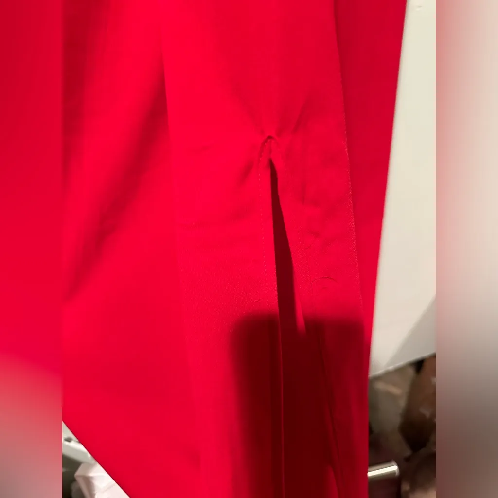 PrettyLittleThing red strappy back chiffon maxi dress size 4 NWT - Image 7