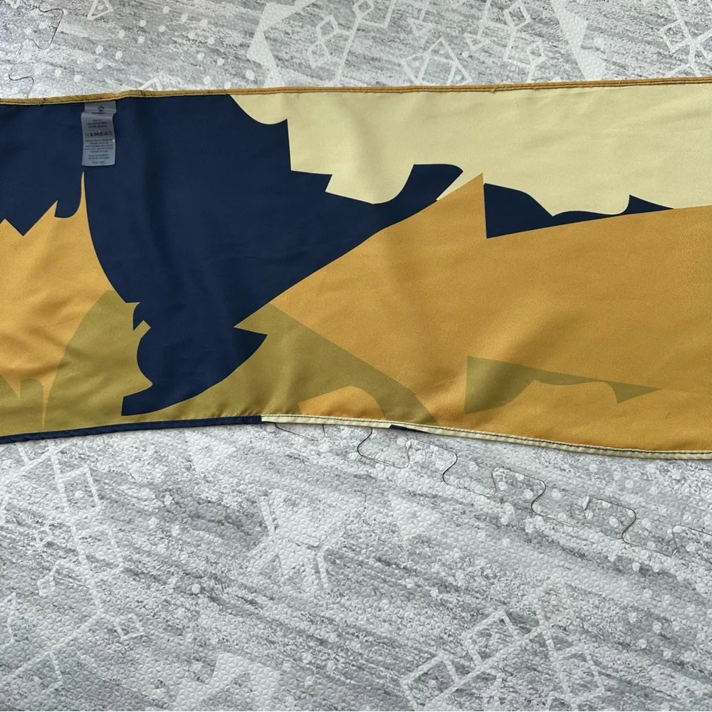 Airavata Navy and Yellow Wrap Tie Front Swim Top Avant Garde Columbian One Size Blue Size undefined - Image 12