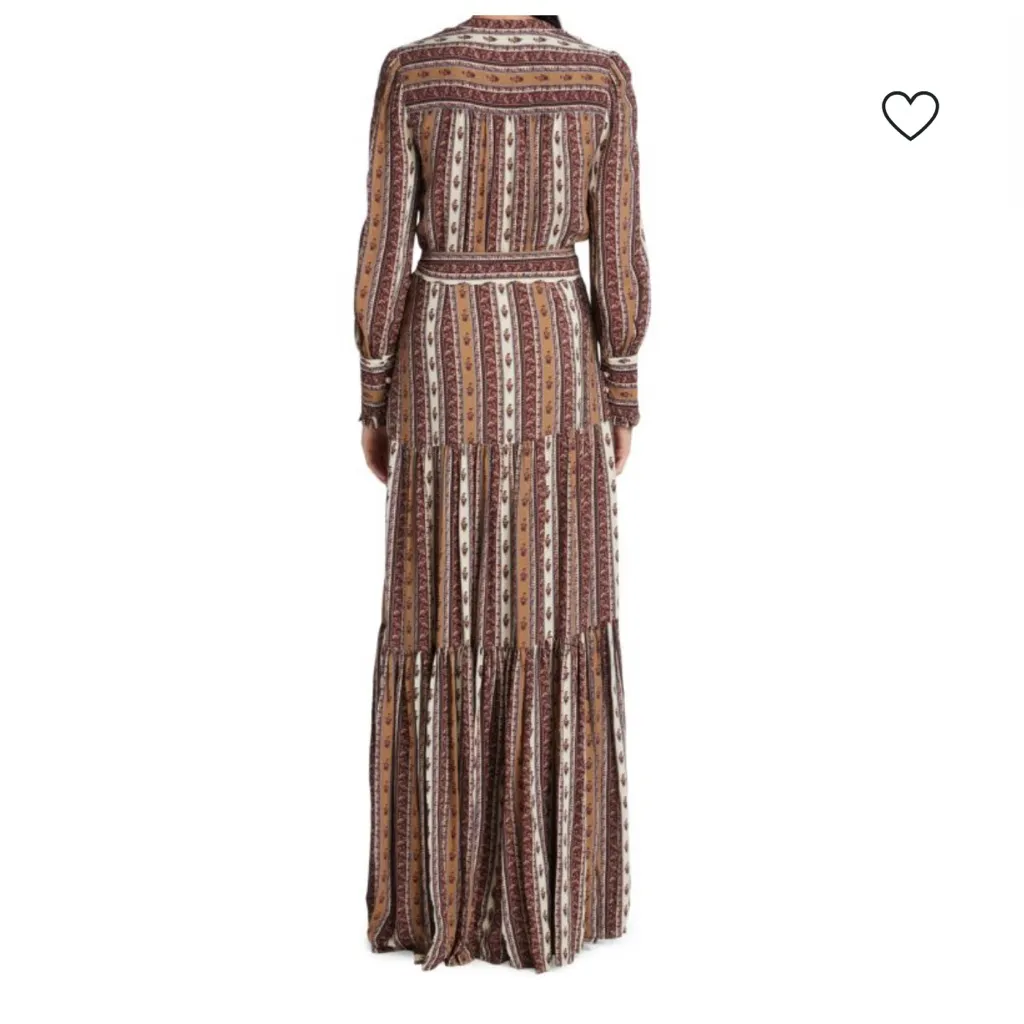 VERONICA BEARD Maidens Satin Maxi Dress paisley size 2 long EUC - Image 3