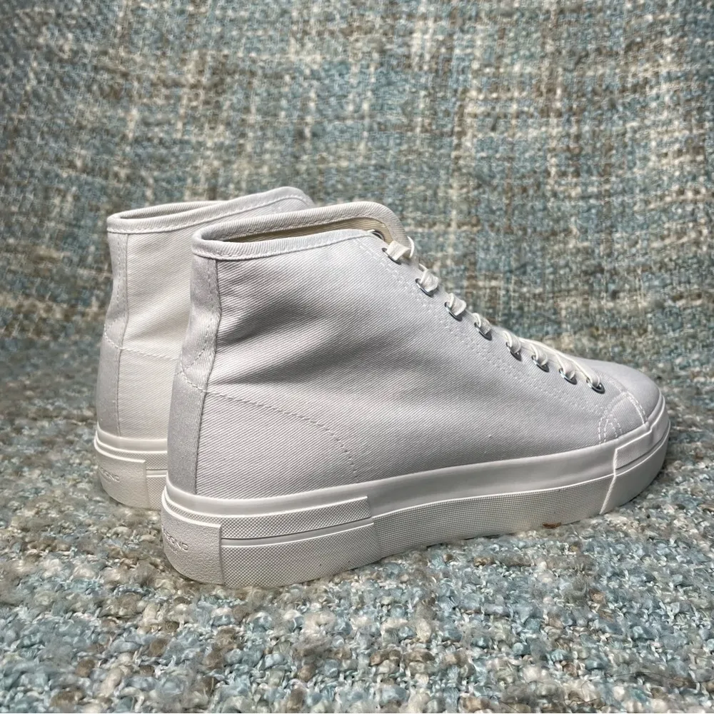 Vagabond Shoemakers Teddie Textile High-Top Sneaker in White - Image 2