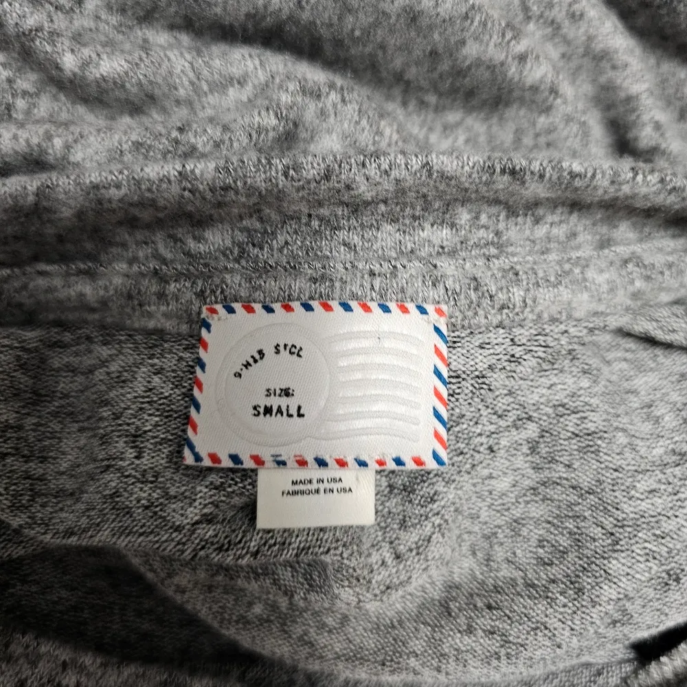 Anthropologie Postmark Providence Gray Tie Waist Knit Tunic Size Small - Image 8