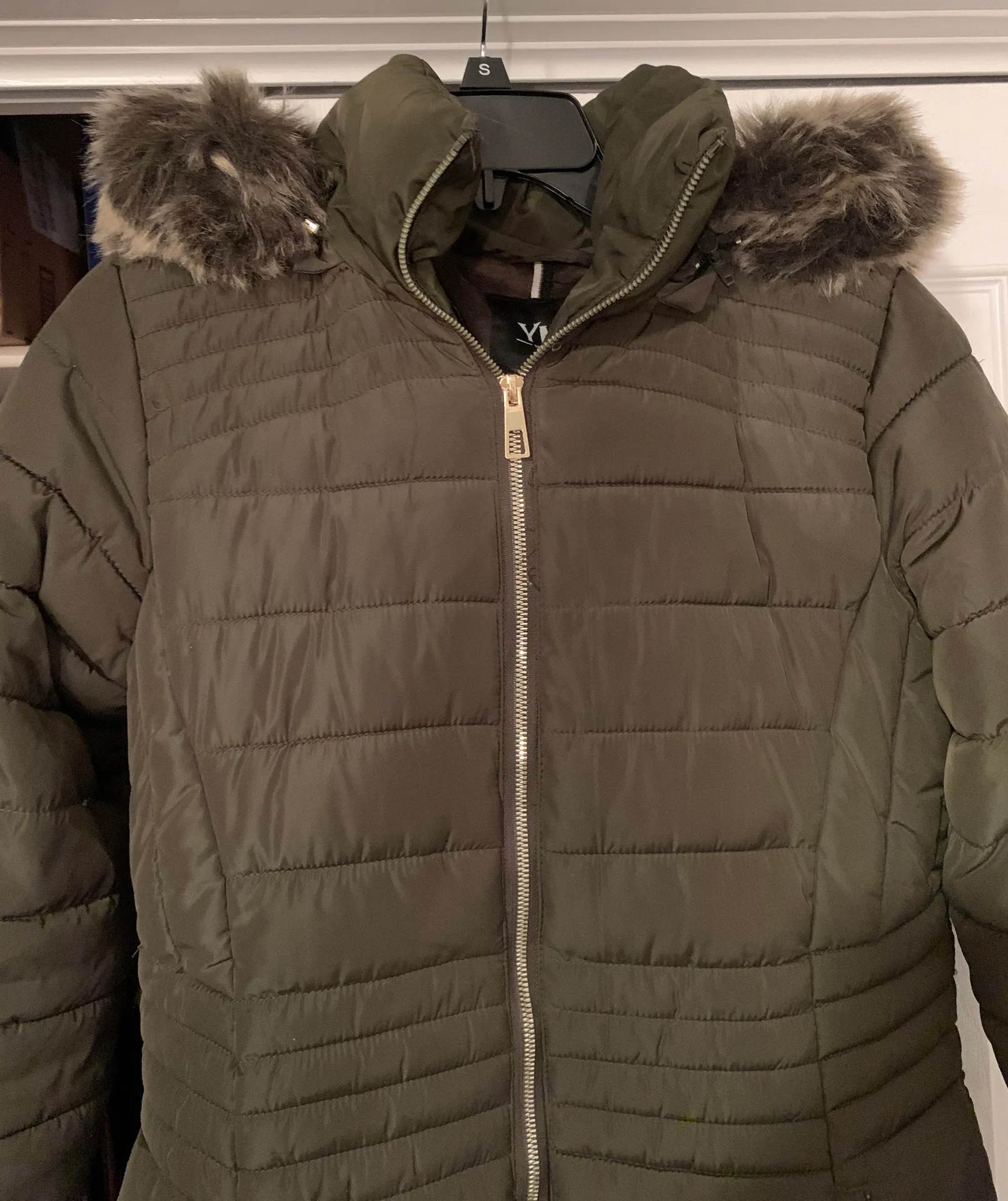 Marshalls Olive Green Winter Coat  - Image 4