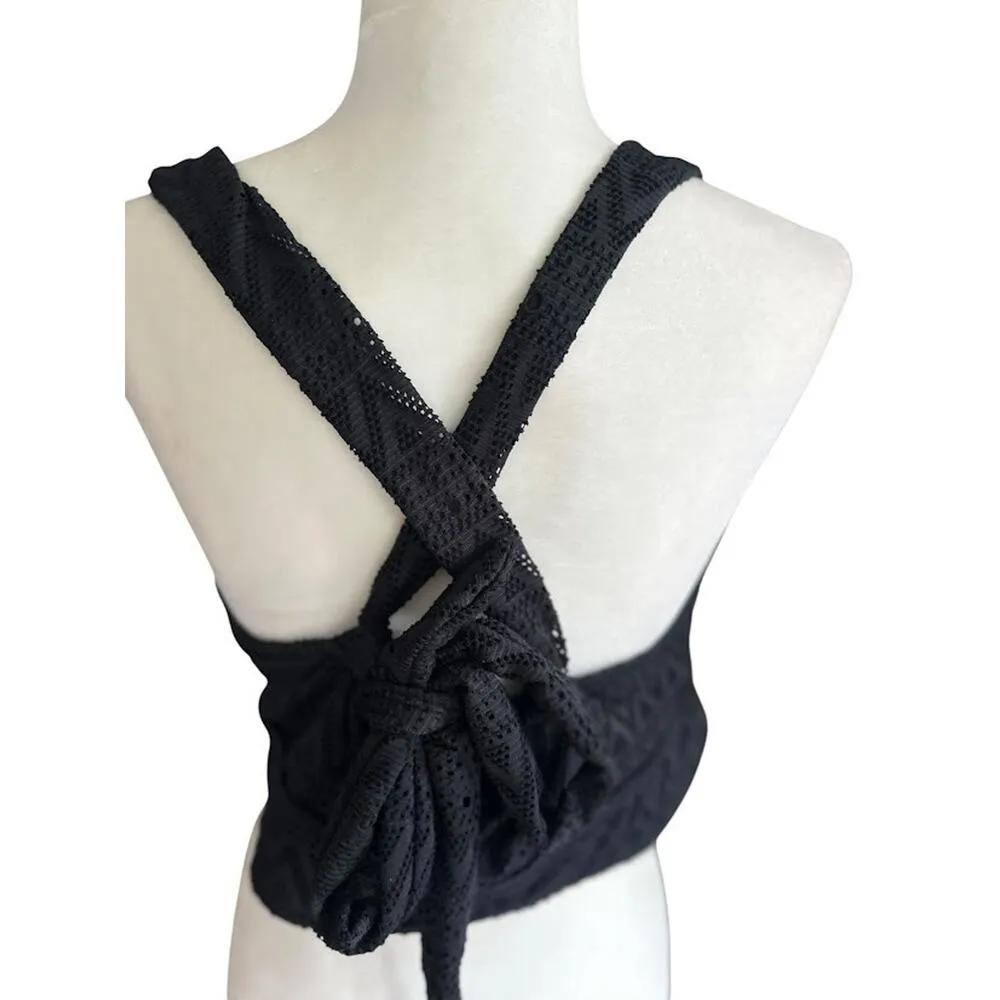 Torrid Bikini Top Womens 2 2X Swimsuit Swim Beach Resort Cruise Black Padded - Image 3