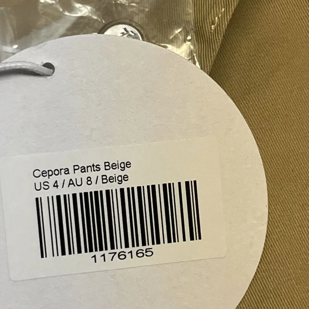 Princess Polly Women’s Beige Cepora Cargo Wide Leg Pants With Pockets- size 4 - Image 10