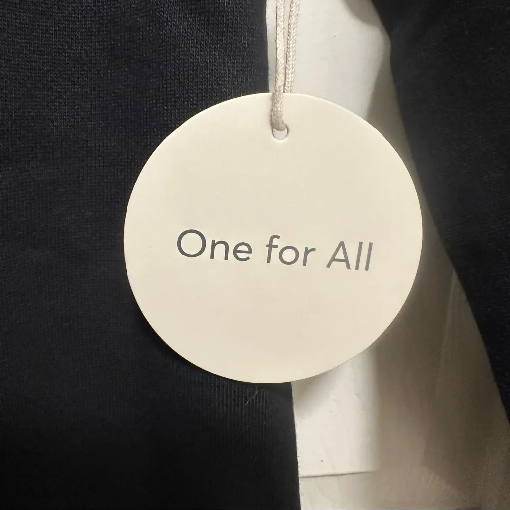 Pact Unisex Black One For All Hoodie Sweatshirt Organic Cotton Size Medium - Image 4