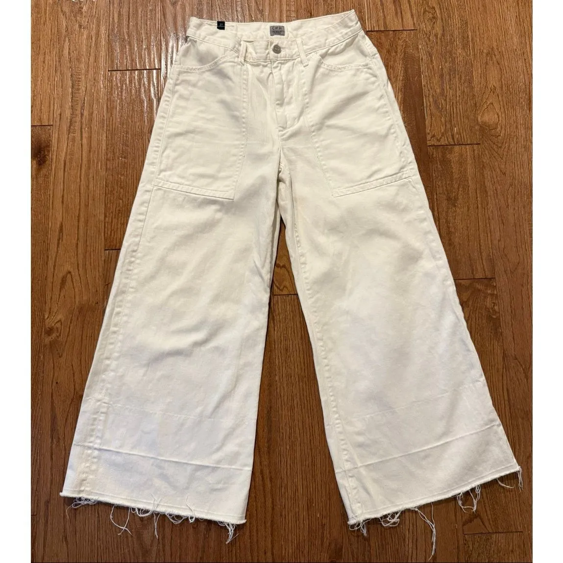 Citizens of Humanity high rise wide leg crop carpenter Jean size 27 - Image 2