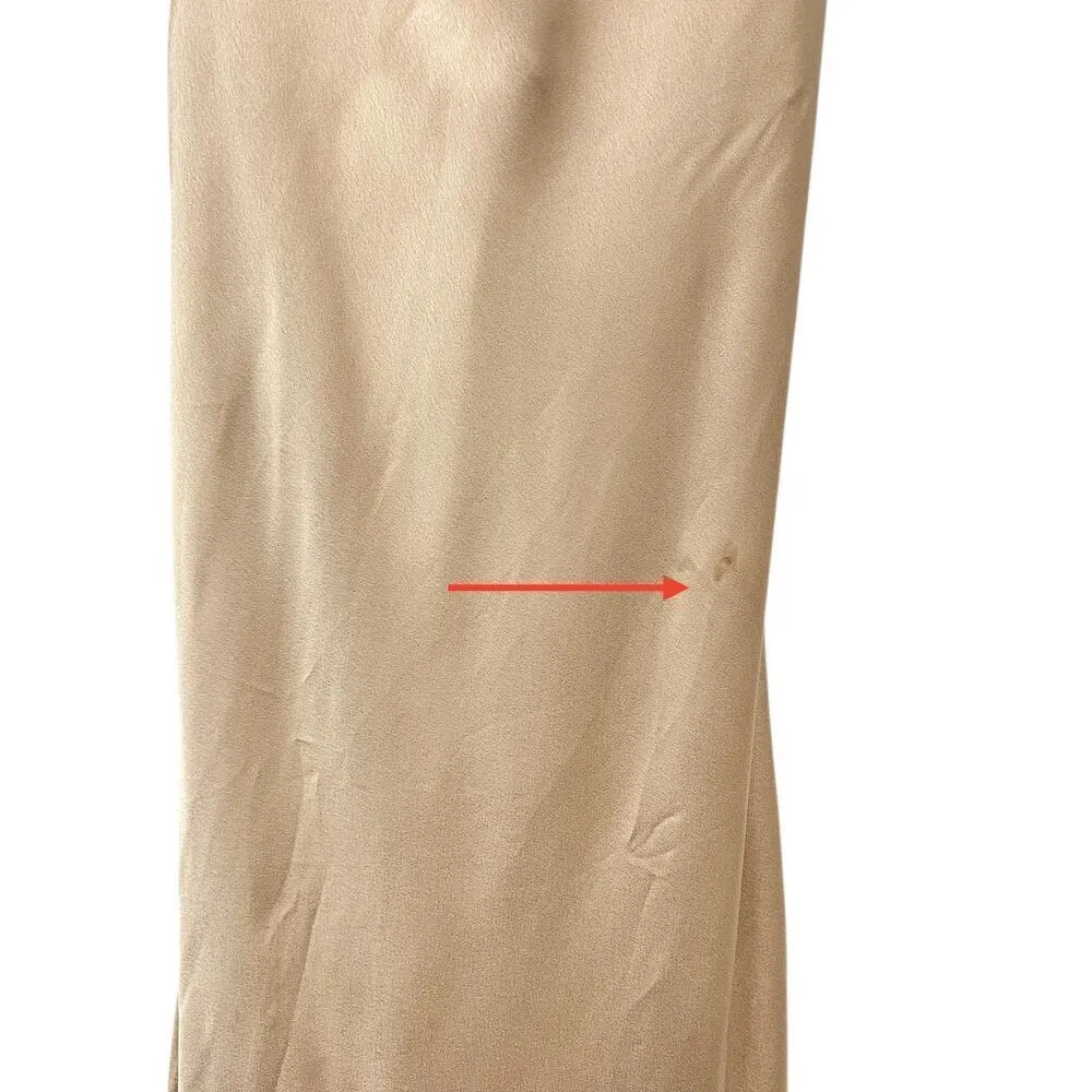 Show Me Your Mumu Tuscany Maxi Slip Dress in Champagne Luxe Satin size XS - Image 6