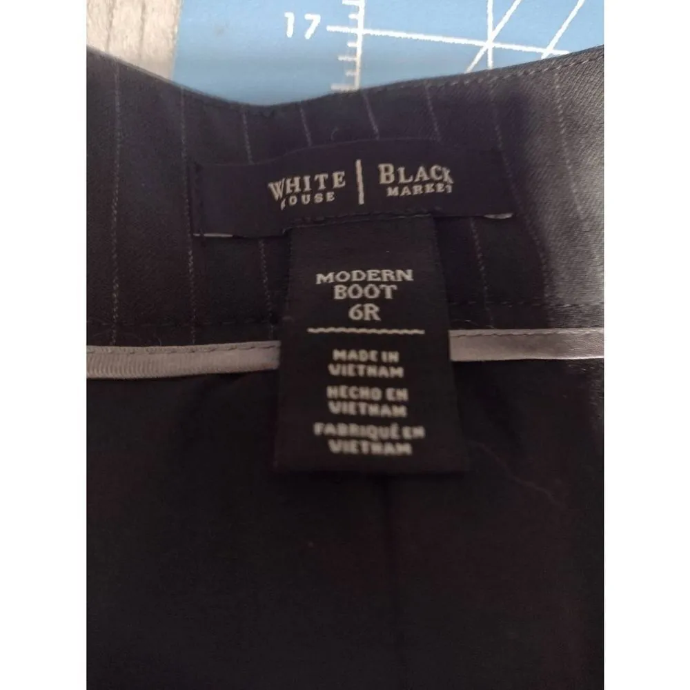 WHBM White House Black Market Size 6 R Modern Boot Dress Pants - Image 2