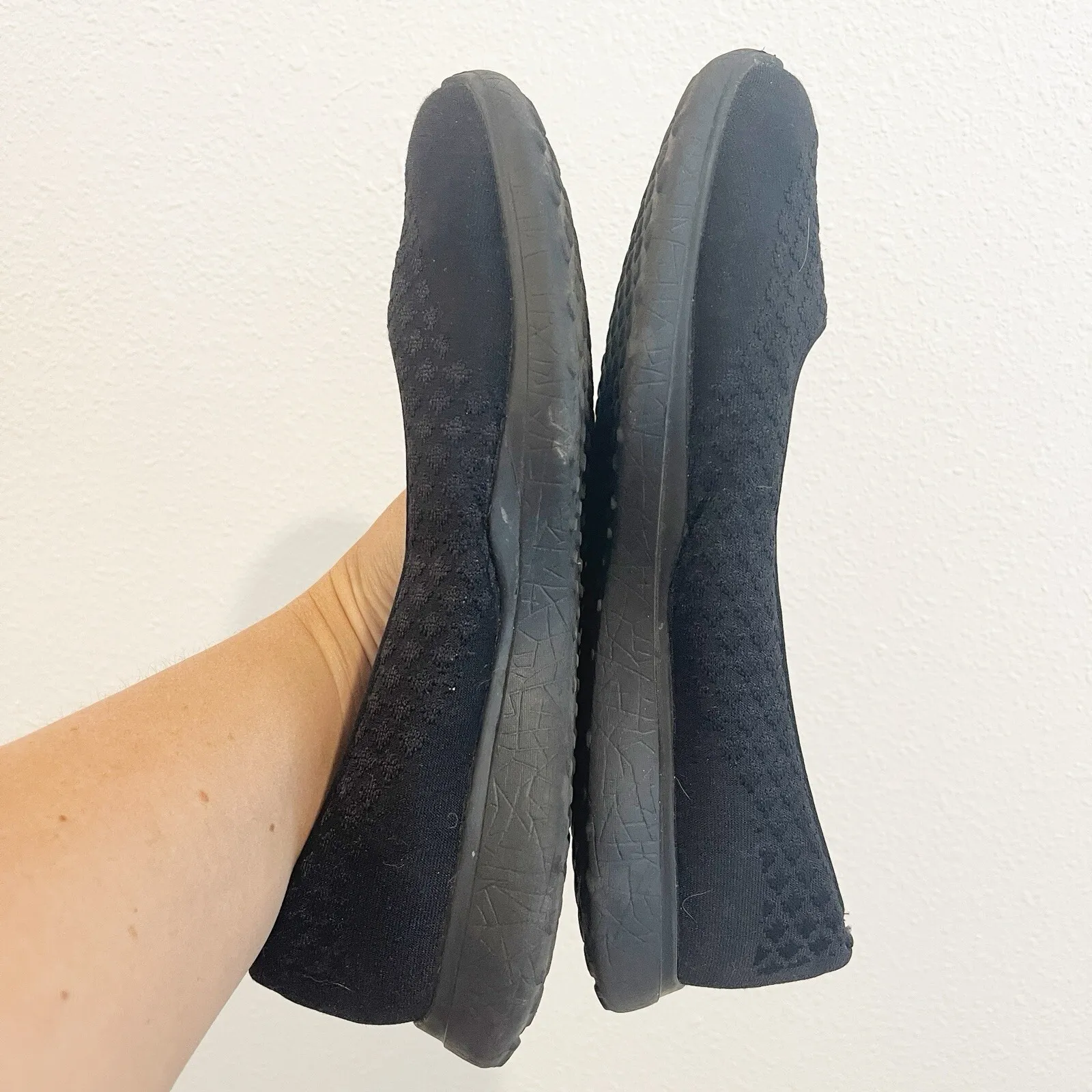 Sketchers Womens Comfort Shoe Size 8 Black Slip On Memory Foam Air Cooled Comfy - Image 6