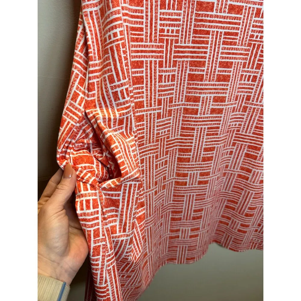 J. McLaughlin  Women’s Joanna Size XL Red Sleeveless Shirt Dress EUC - Image 8