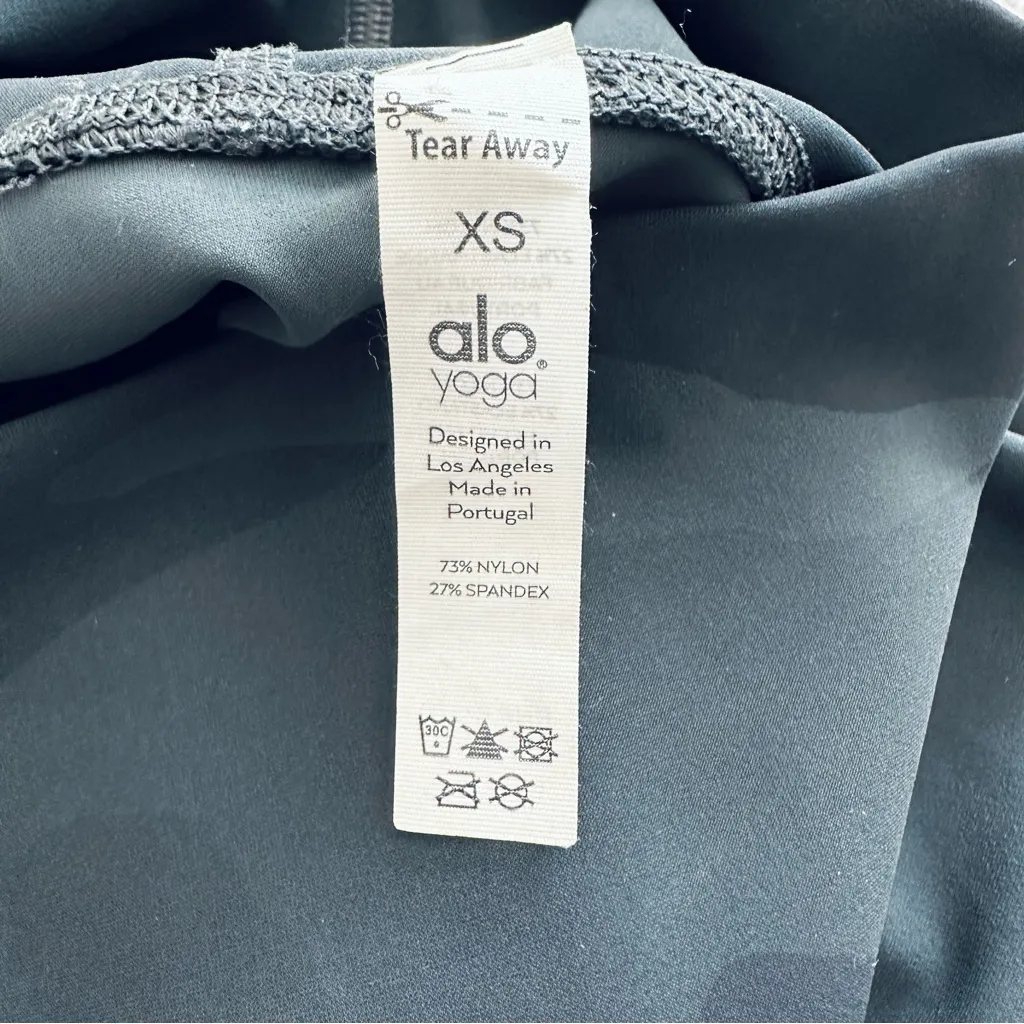 ALO Yoga Athletic High Waist Camo Vapor Leggings Gray Black Camouflage Size XS - Image 10