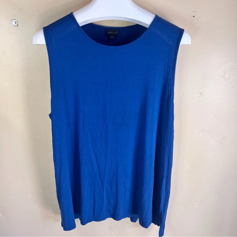 J.Jill Wearever Women's XL Blue Sleeveless Tank Top Casual Spring Capsule Career - Image 3