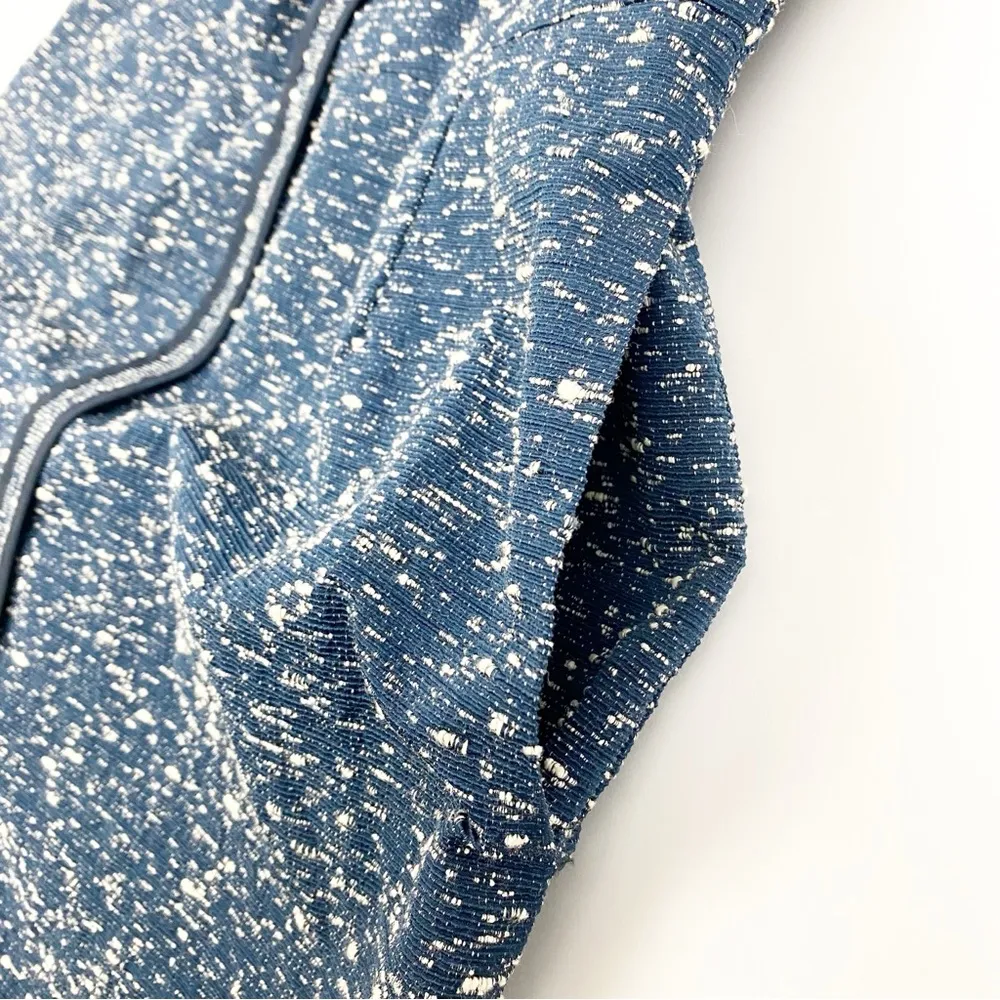 Sea New York Tweed V Neckline Midi Sheath Dress: Blue Size 2 - Image 5