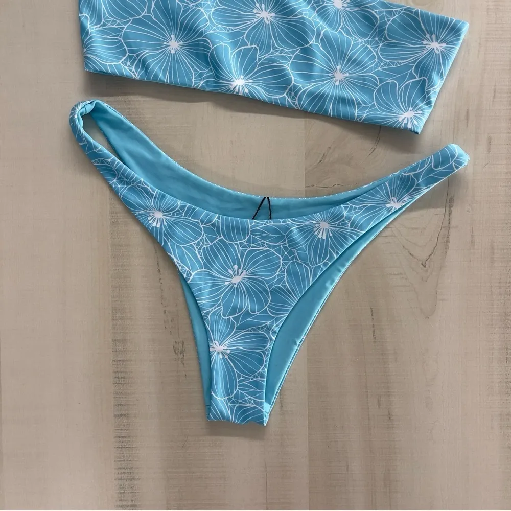 VAYA ISLAND Chelsea reversible floral printed blue cheeky sexy bikini travel m - Image 6