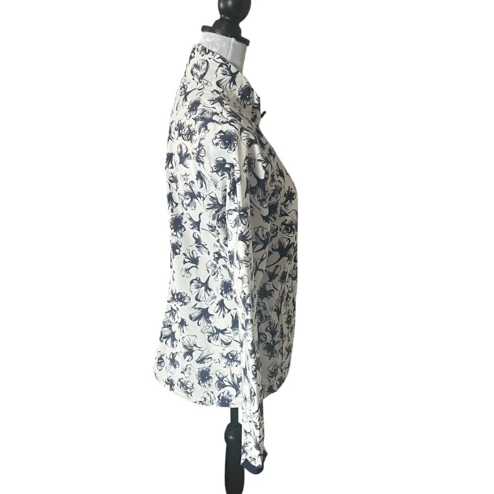 KJUS Raingear Dextra 2.5 Womens Jacket Floral Printed Size 38 Medium Regular NWT Black - Image 5