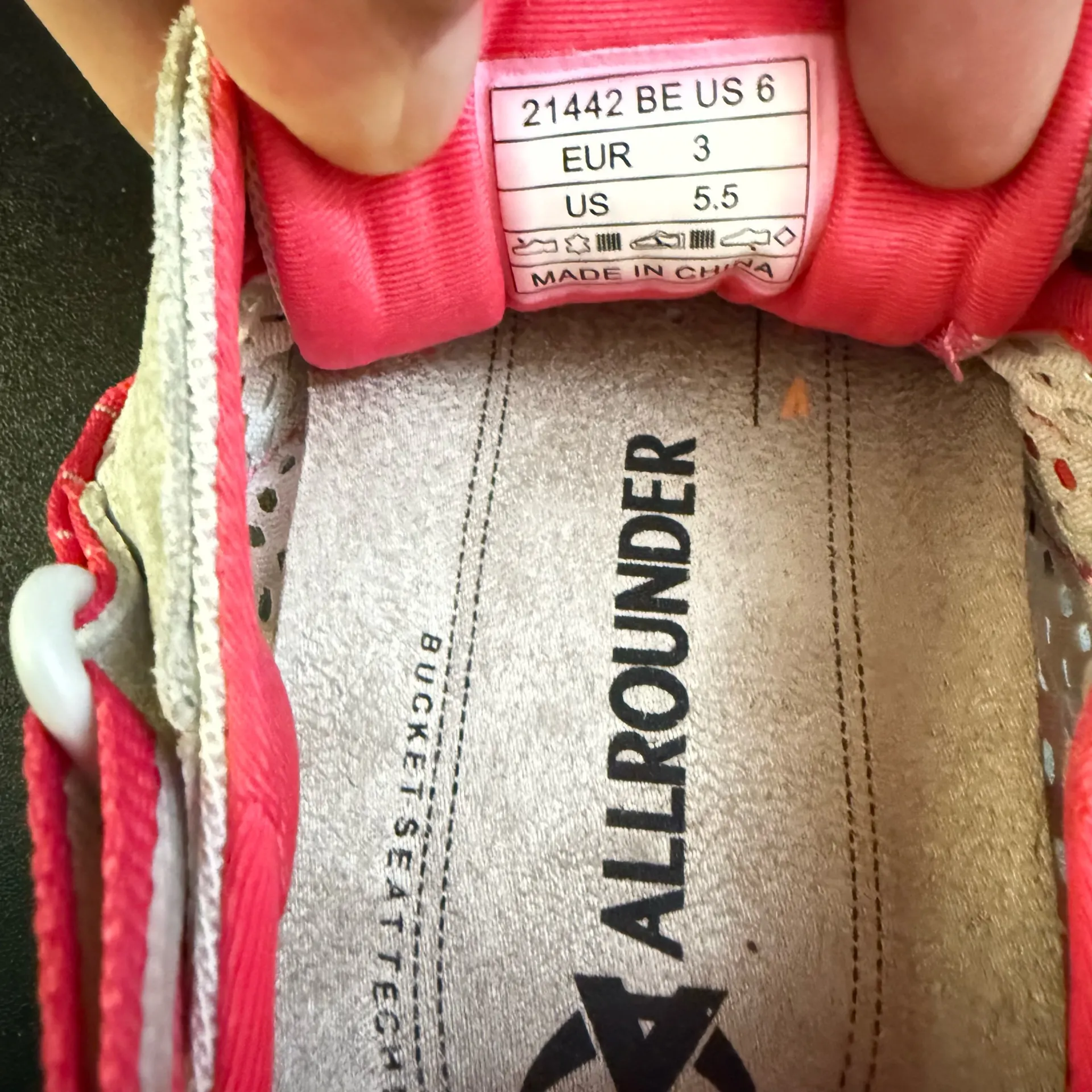 Allrounder Niro Lace Up Sneaker (Women) Shoes Size 5.5 Pink - Image 8