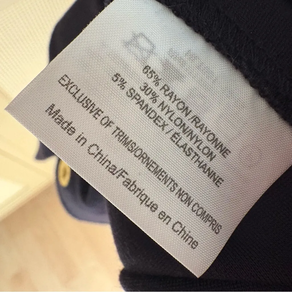 TORY‎ BURCH Sonia Navy Pencil Dress Short Sleeve Boat Neck Stretch Knit M - Image 7