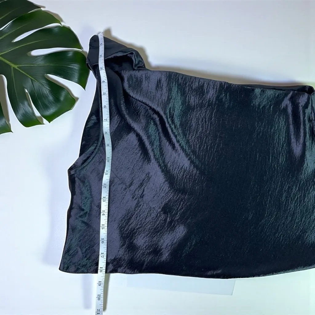 🆕 ASOS Design Textured Satin Asymmetric Twist Top - Image 9