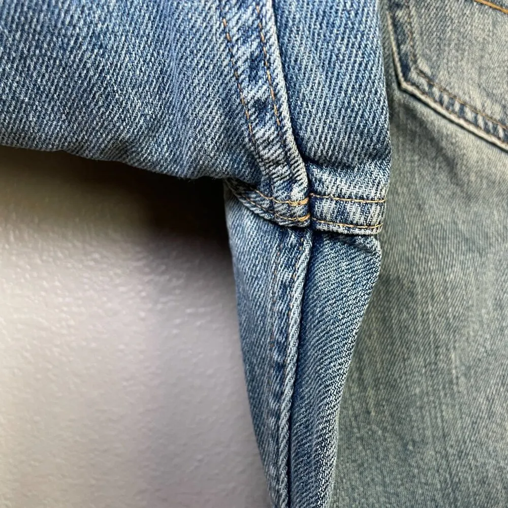 American Eagle 2000s Jeans Favorite Flare Size 10Long Distressed Light Wash - Image 8