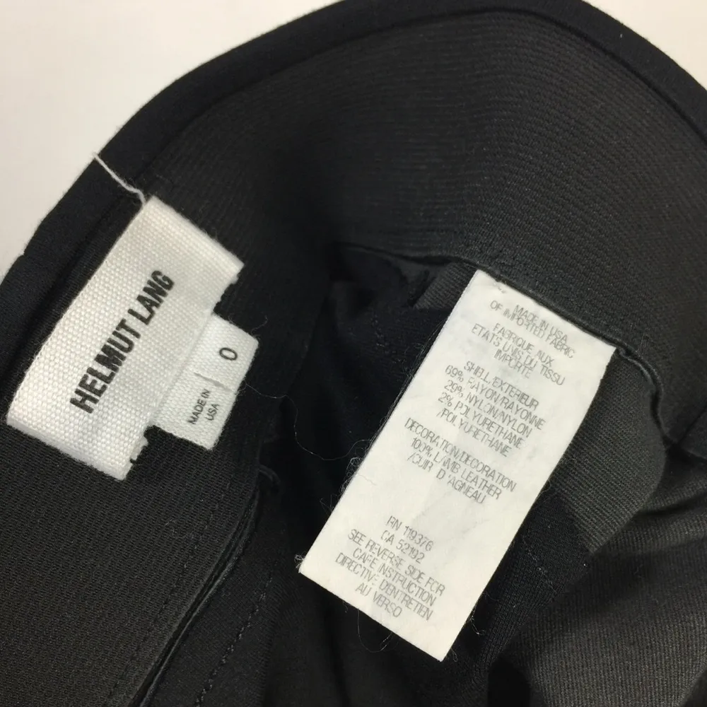 Helmut Lang Bondage Jersey Leather Paneled Stretch
Slim Leggings 0 - Image 5