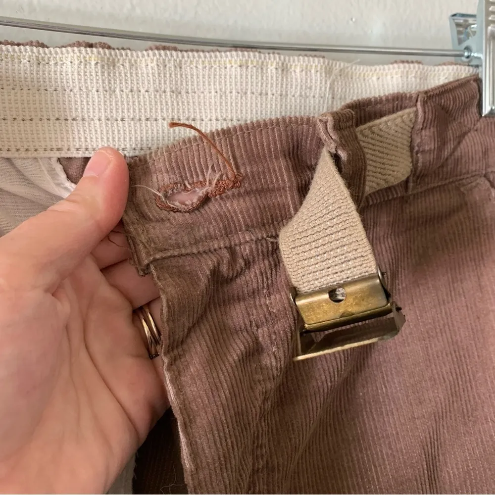 Vintage Low Rise Woman’s 1970s Brown Corduroy Levi Jeans Size 29 - Image 7