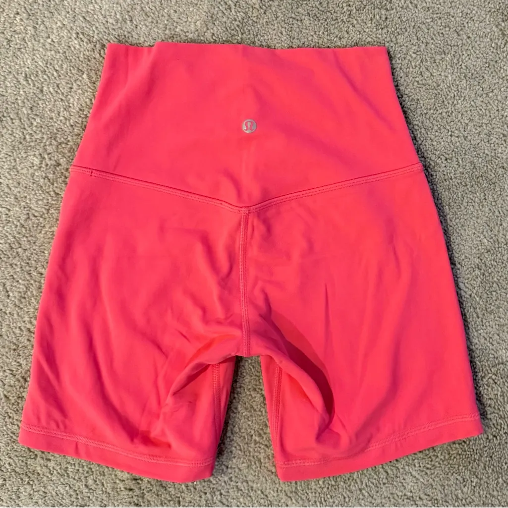 Lululemon Align High-Rise Bike Short 6” Lip Gloss Size 4 Retired Like New - Image 6
